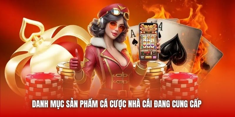 Danh mục sản phẩm cá cược nhà cái đang cung cấp 